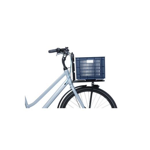 Caja de plástico reciclado para bicicletas BASIL M, 29.5L, azulona