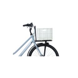 Caja de plástico reciclado para bicicletas BASIL M, 29.5L, blanca