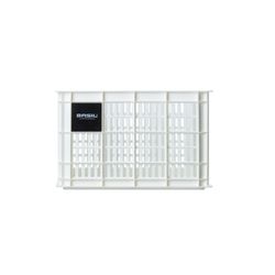 Caja de plástico reciclado para bicicletas BASIL M, 29.5L, blanca