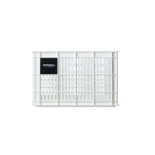 Caja de plástico reciclado para bicicletas BASIL M, 29.5L, blanca