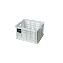 Caja de plástico reciclado para bicicletas BASIL M, 29.5L, blanca