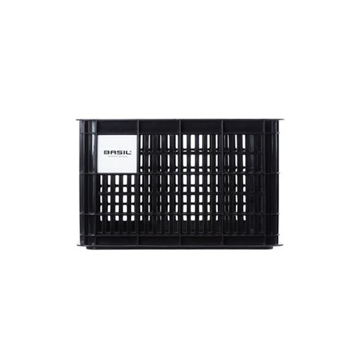 Caja de plástico reciclado para bicicletas BASIL, M, 29.5L, negra
