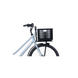 Caja de plástico reciclado para bicicletas BASIL, M, 29.5L, negra