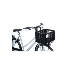 Caja de plástico reciclado para bicicletas BASIL, M, 29.5L, negra