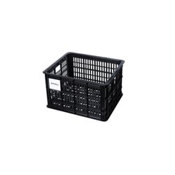 Caja de plástico reciclado para bicicletas BASIL, M, 29.5L, negra