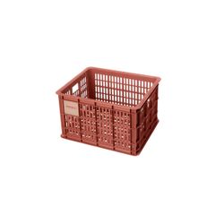 Caja de plástico reciclado para bicicletas BASIL M, 29.5L, terra red