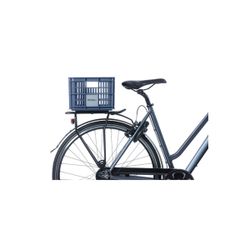 Caja de plástico reciclado para bicicletas BASIL S, 17.5L, azul