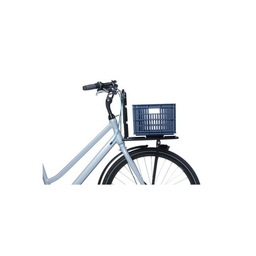 Caja de plástico reciclado para bicicletas BASIL S, 17.5L, azul