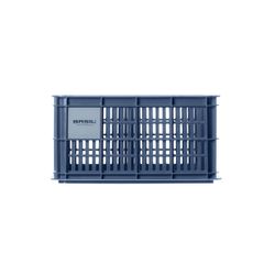 Caja de plástico reciclado para bicicletas BASIL S, 17.5L, azul