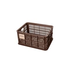 Caja de plástico reciclado para bicicletas BASIL S, 17.5L, marrón