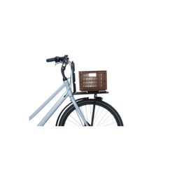 Caja de plástico reciclado para bicicletas BASIL S, 17.5L, marrón
