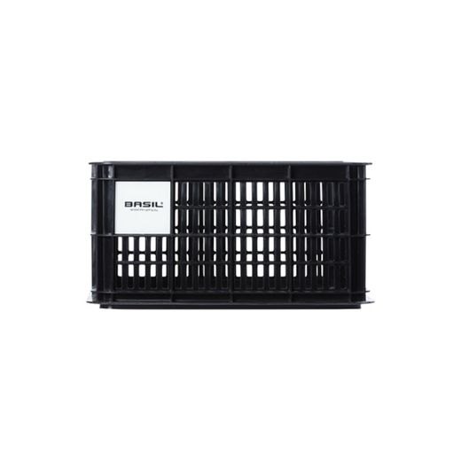 Caja de plástico reciclado para bicicletas BASIL, S, 17.5L, negra
