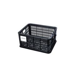 Caja de plástico reciclado para bicicletas BASIL, S, 17.5L, negra