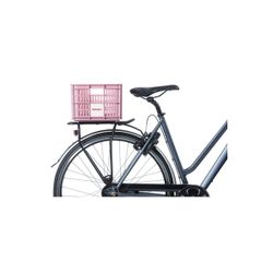 BASIL recycled plastic bicycle crate S, 17.5L, blossom