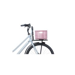 BASIL recycled plastic bicycle crate S, 17.5L, blossom