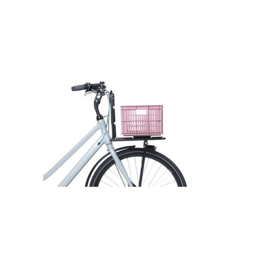BASIL recycled plastic bicycle crate S, 17.5L, blossom