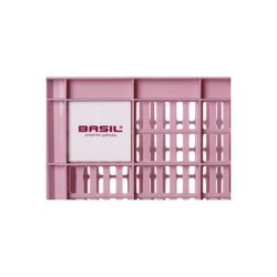 BASIL recycled plastic bicycle crate S, 17.5L, blossom