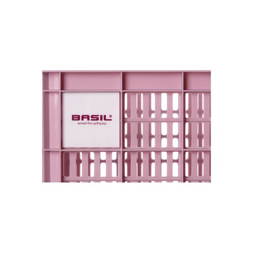 BASIL recycled plastic bicycle crate S, 17.5L, blossom