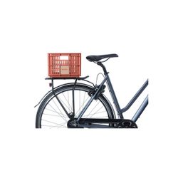 Caja de plástico reciclado para bicicletas BASIL S, 17.5L, terra red