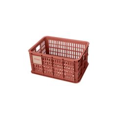 Caja de plástico reciclado para bicicletas BASIL S, 17.5L, terra red