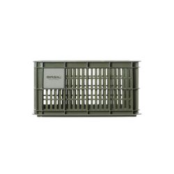BASIL recycled plastic bicycle crate S, 17.5L, moss green