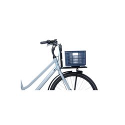 Cajón de plástico reciclado para bicicletas BASIL L, 40L, piedra azul