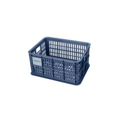 Cajón de plástico reciclado para bicicletas BASIL L, 40L, piedra azul