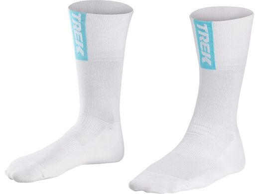 Calcetines santini trek-segafredo summer xs/s blanco/azul