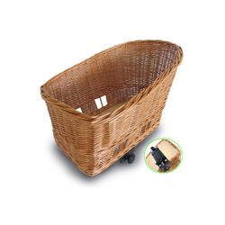 Cama para perro con respaldo "PASJA SENNA", mimbre natural