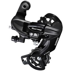 Cambio shimano tourney rd-ty300 sin adaptador 6/7v.caja larga negro