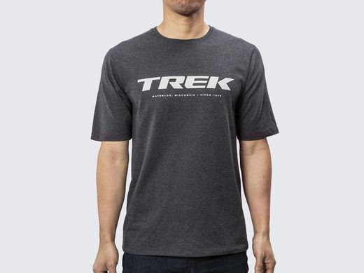 Camiseta logo trek l charcoal heather