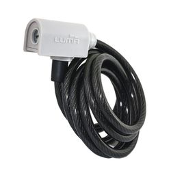 Candado luma espiral enduro 7335/185 cm x 12 mm negro/blanco