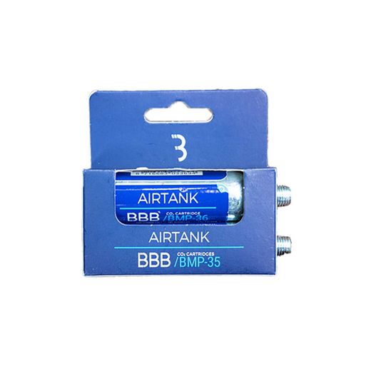 Cartucho de recambio de CO2 BBB "AirTanks", (2x16gr)