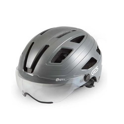 Casco CITY VISOR - M (54-58 cm), Grigio