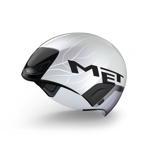 Casque MET Condatronca blanc/argent