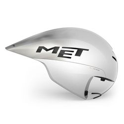 CASCO MET DRONE WIDE BODY II BLANCO METALICO BRILLO 55/58