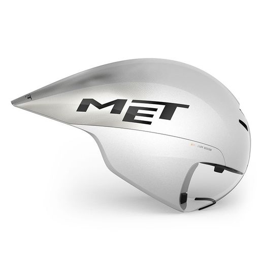 CASCO MET DRONE WIDE BODY II BLANCO METALICO BRILLO 55/58