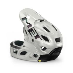 CASQUE MET PARACHUTE MCR MIPS BLANC IRISÉ MAT 56-58 Taille M