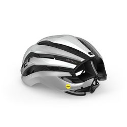 MET TRENTA 3K CARBON MIPS HELMET WHITE/METALLIC SILVER
