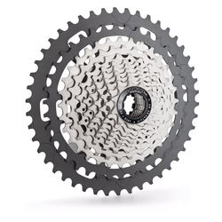 Cassette miche xm 11v para shimano aluminio gris/plata (11-46)