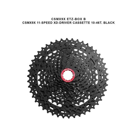 Cassette SUNRACE CSMX9X 11-SPEED XD-DRIVER CASSETTE 10-46T. BLACK