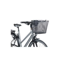 Cesta delantera BASIL "Bilbao" + BASIL fijación "Ahead-Stemholder" KF, negro