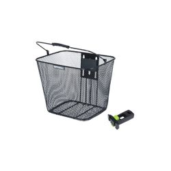Cesta delantera BASIL "Bilbao" + BASIL fijación "Ahead-Stemholder" KF, negro
