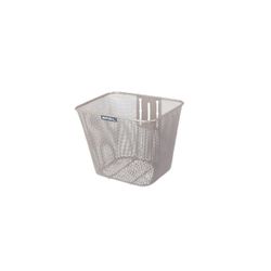 Cesta delantera BASIL "Bilbao", soporte fijo, nude metalizado