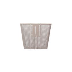 Cesta delantera BASIL "Bilbao", soporte fijo, nude metalizado