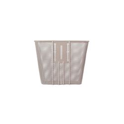 Cesta delantera BASIL "Bilbao", soporte fijo, nude metalizado