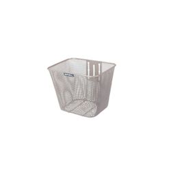Cesta delantera BASIL "Bilbao", soporte fijo, nude metalizado