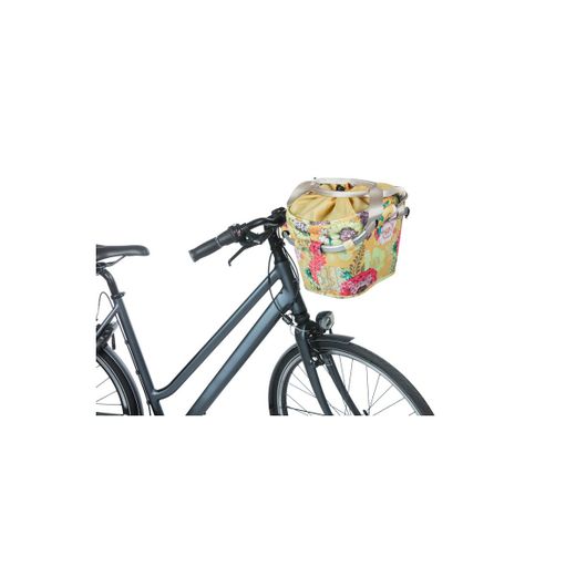 Cesta delantera BASIL "Bloom Field Carry All" KF, 15L, Amarilla