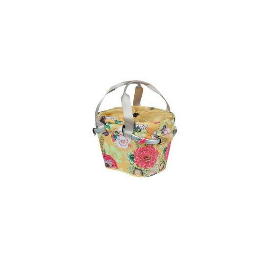 Cesta delantera BASIL "Bloom Field Carry All" KF, 15L, Amarilla