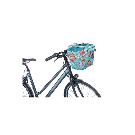 Cesta delantera BASIL "Bloom Field Carry All" KF, 15L, Azul